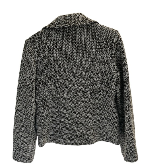 Marvin women’s black and white tweed blazer. Size medium. - Picture 2 of 4